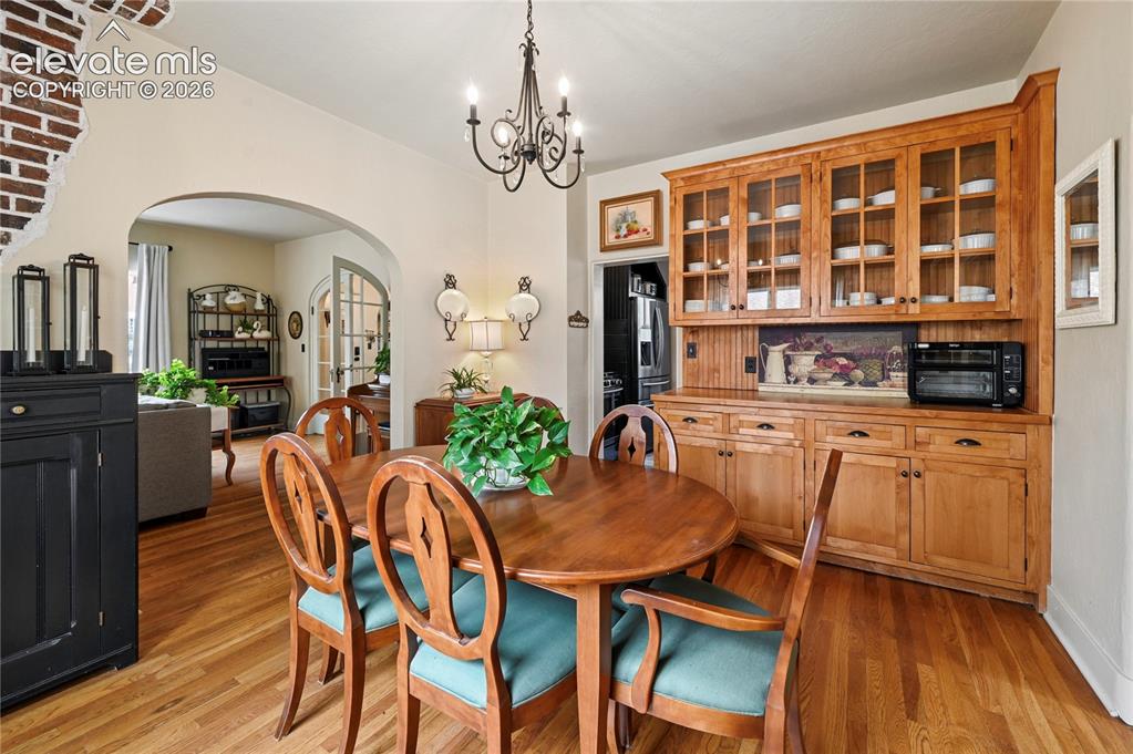 Image 11 of 50: Dining room looking towards living room and kitchen