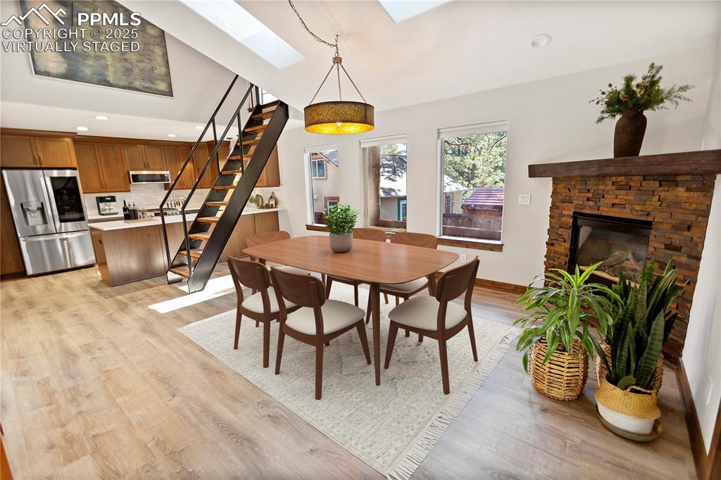 Image 5 of 39:  Dining & Living - Virtually Staged