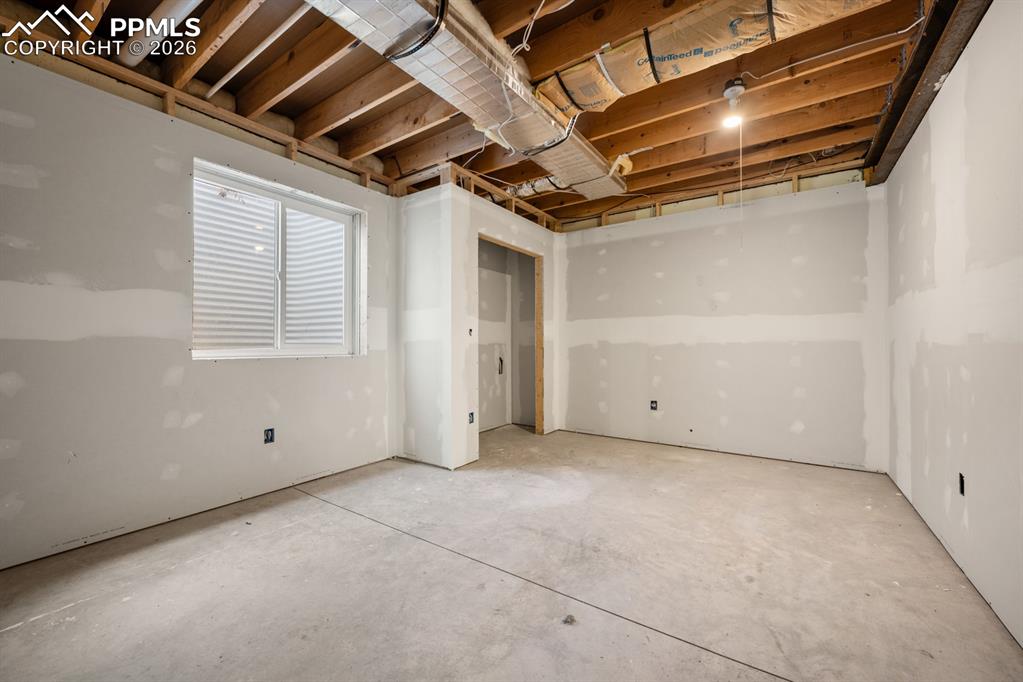 Image 29 of 47: Bedroom rough in