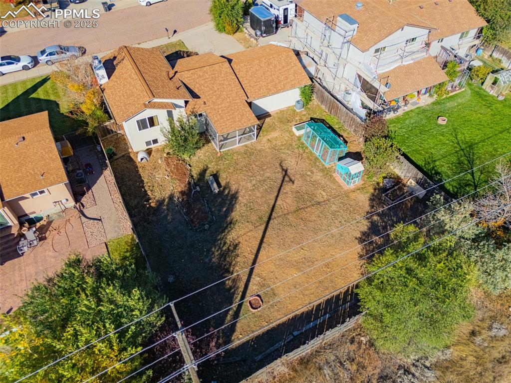 Image 30 of 33: Aerial perspective of suburban area