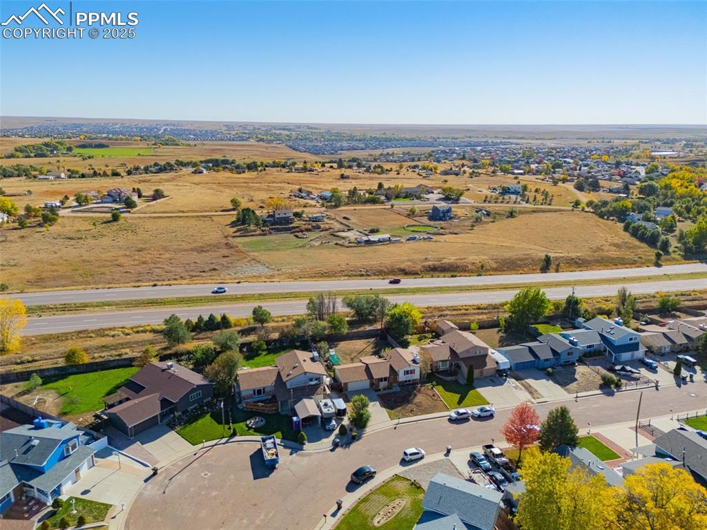 Image 32 of 33: Aerial view of residential area