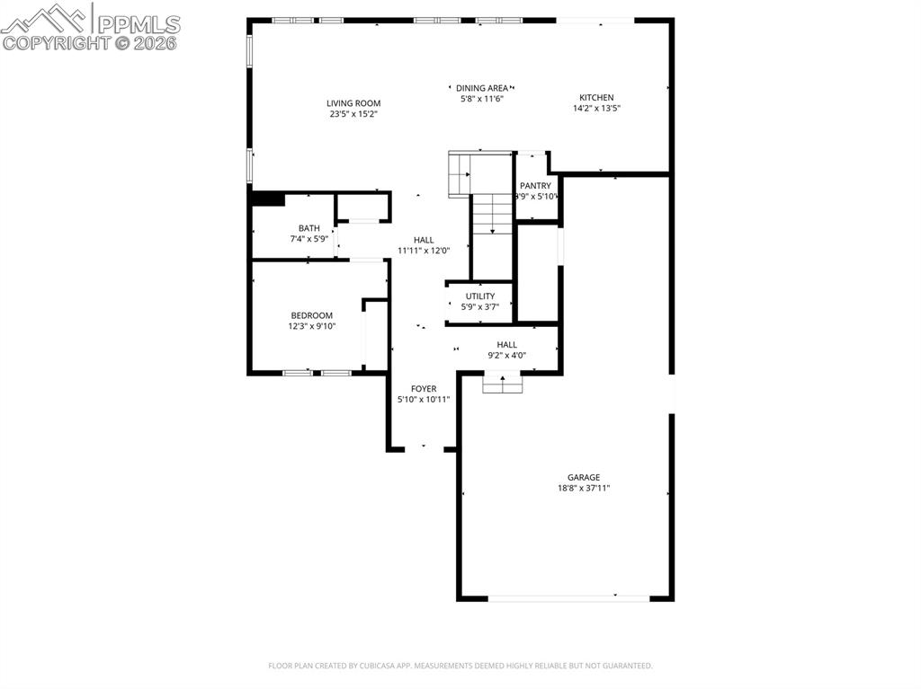 Image 8 of 49: Main Level Floor Plan