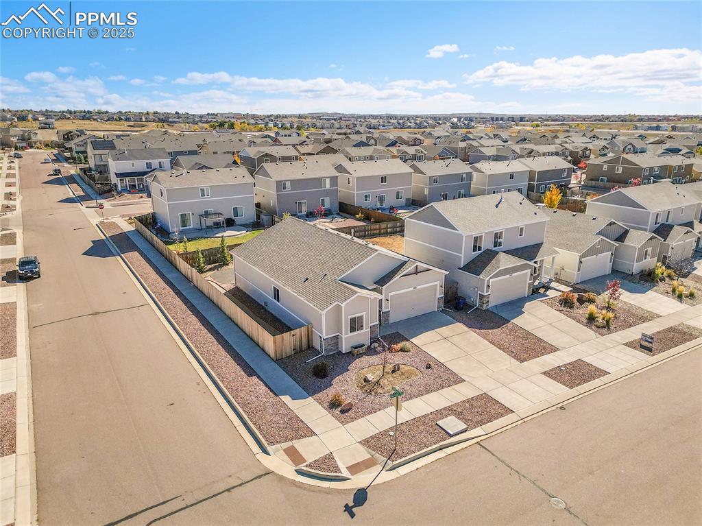 Image 40 of 43: Aerial view of residential area
