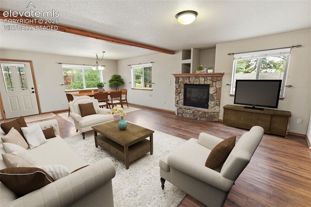 Image 3 of 40: Living & Dining - Virtually Staged