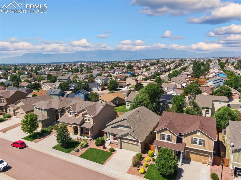 Image 43 of 45: Aerial view of residential area
