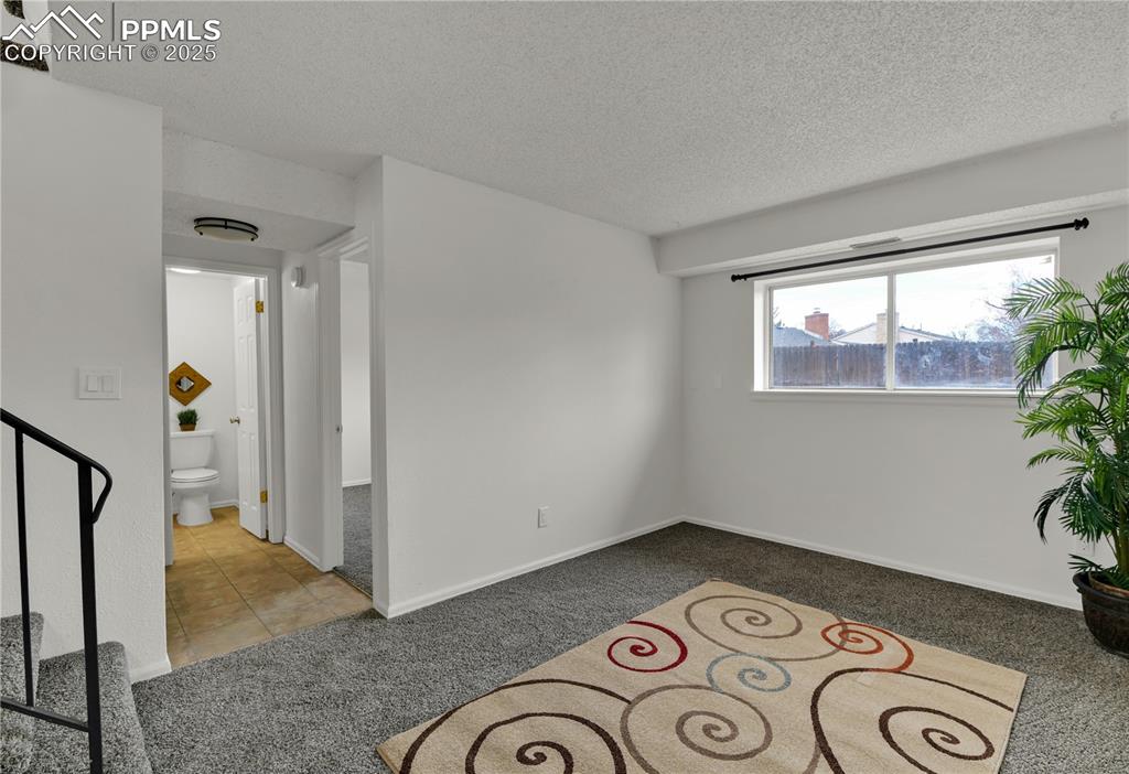 Image 19 of 28: Spacious family room on the lower level 