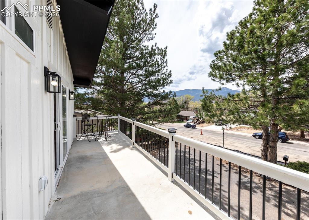 Image 22 of 48: Balcony with a mountain view