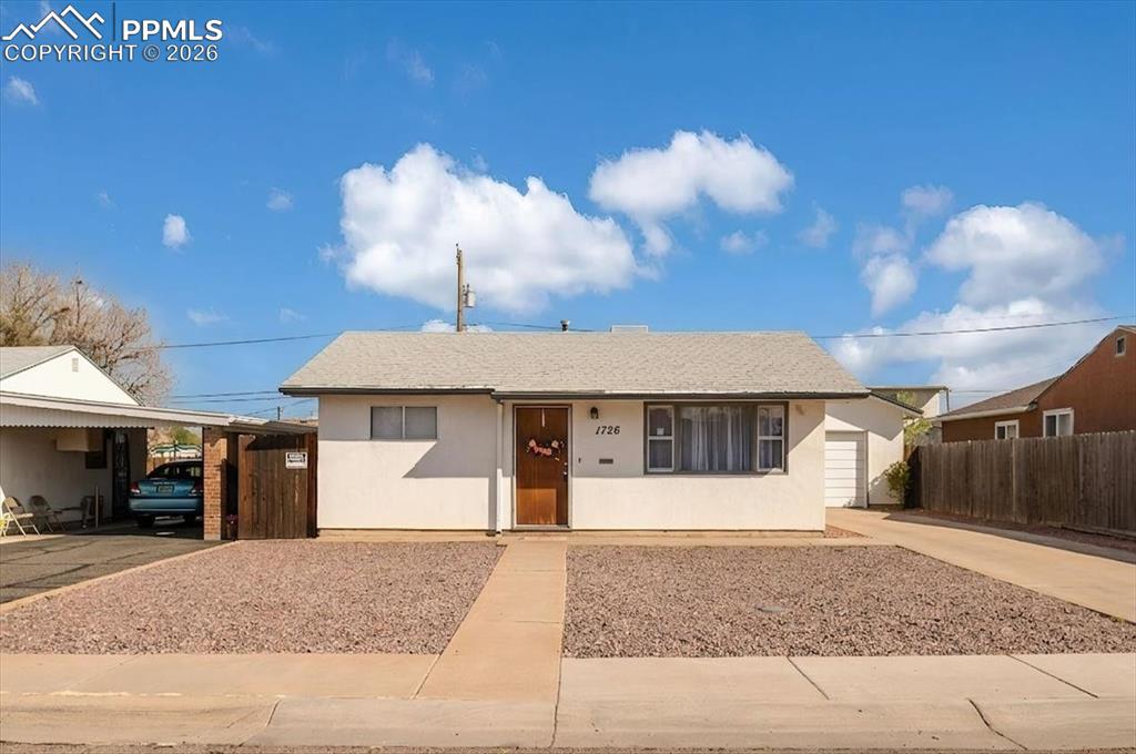 Caption: Front of Structure