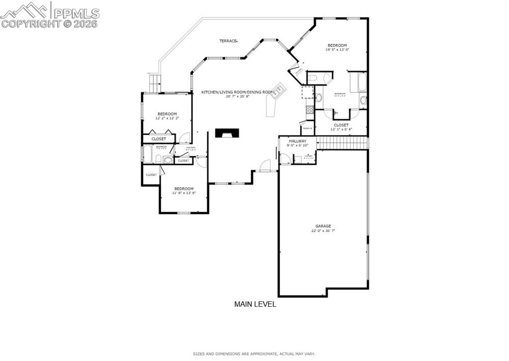 Image 34 of 35: Floor plan - main level