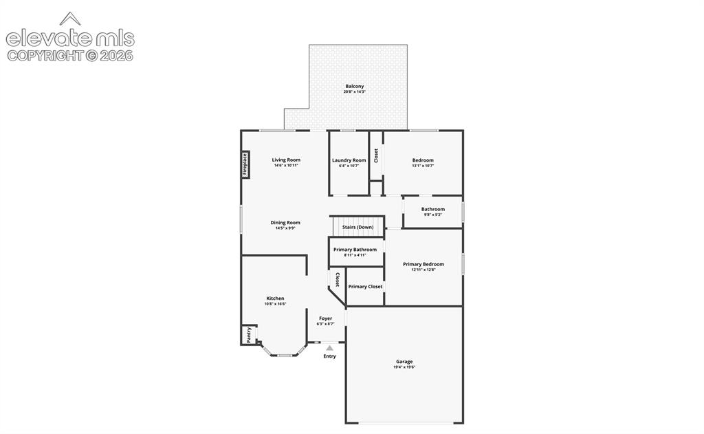 Image 35 of 36: Main Level Floor Plan