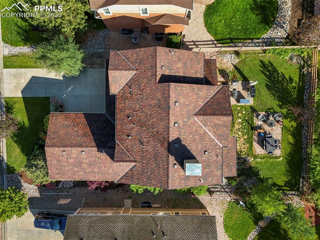 Image 46 of 50: Aerial view of property and surrounding area