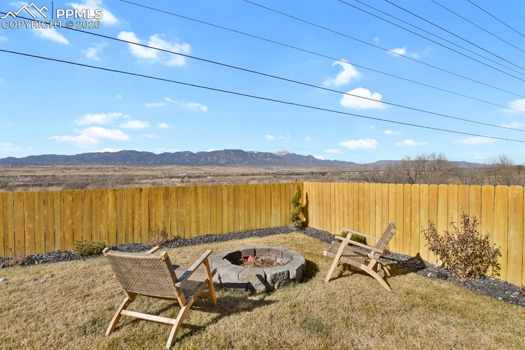Image 37 of 47: Enjoy the sunsetting behind Pike’s Peak by the Fire Pit