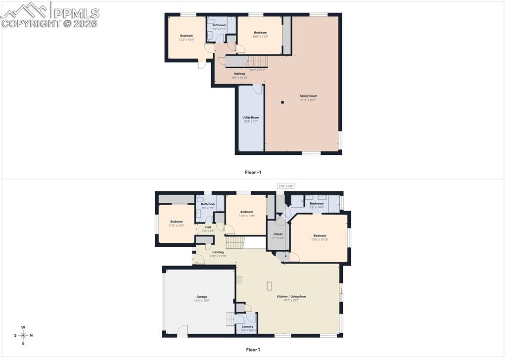 Image 50 of 50: Comprehensive view of both levels, illustrating the home’s functional layou