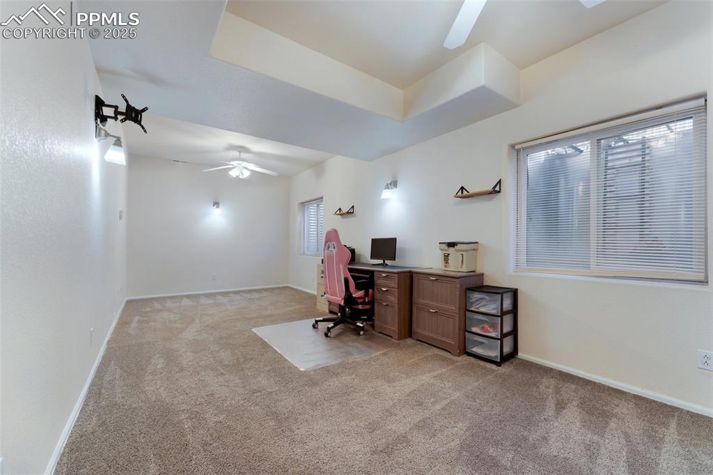 Image 29 of 44: Oversized Basement Bedroom with Walk-In Closet