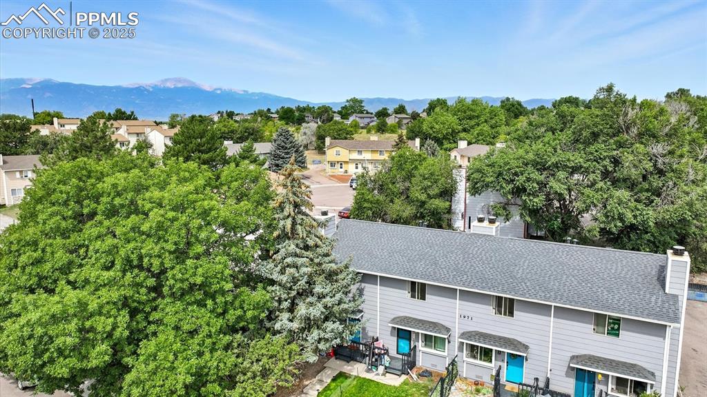 Image 27 of 29: Aerial views of complex and mountain views.