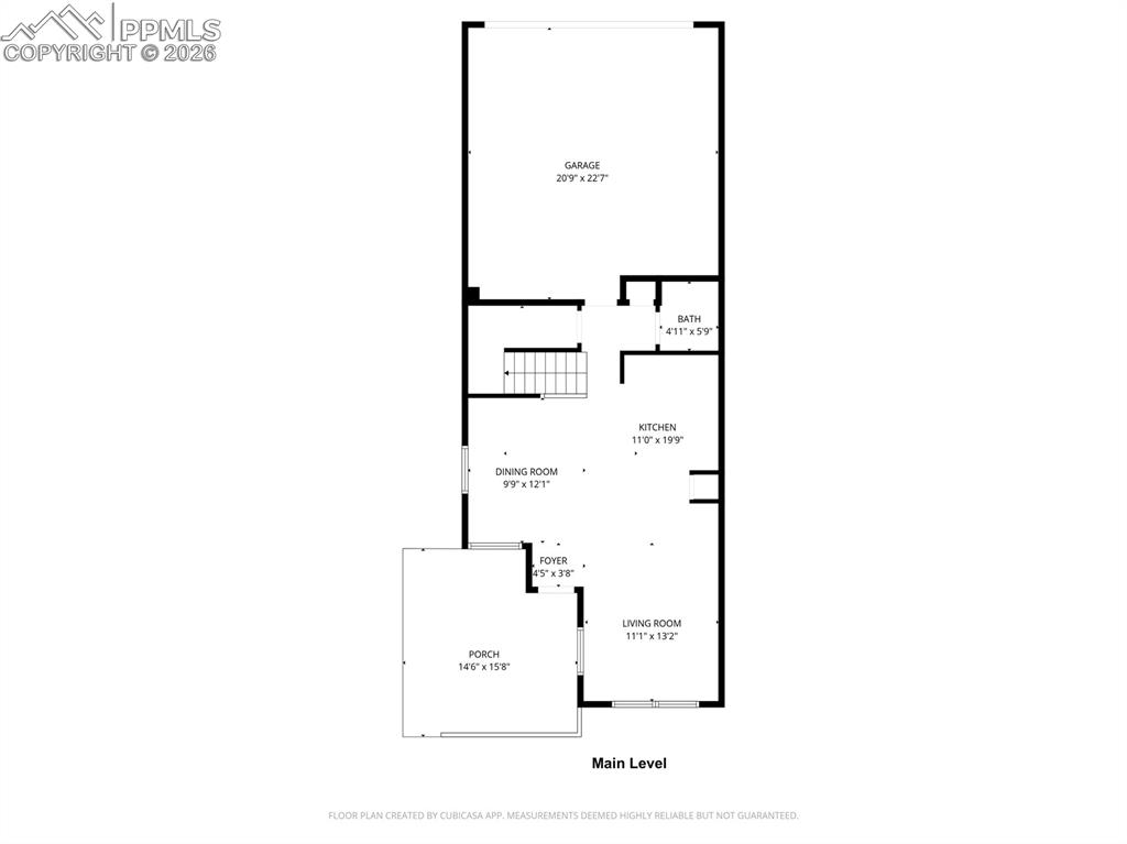 Image 30 of 32: Main level floor plan