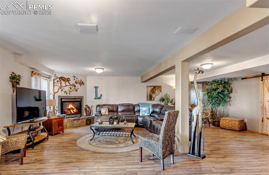 Image 40 of 50: So spacious! Another cozy FP!