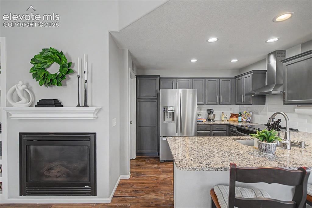 Image 16 of 48: Stunning kitchen w/recessed lighting!
