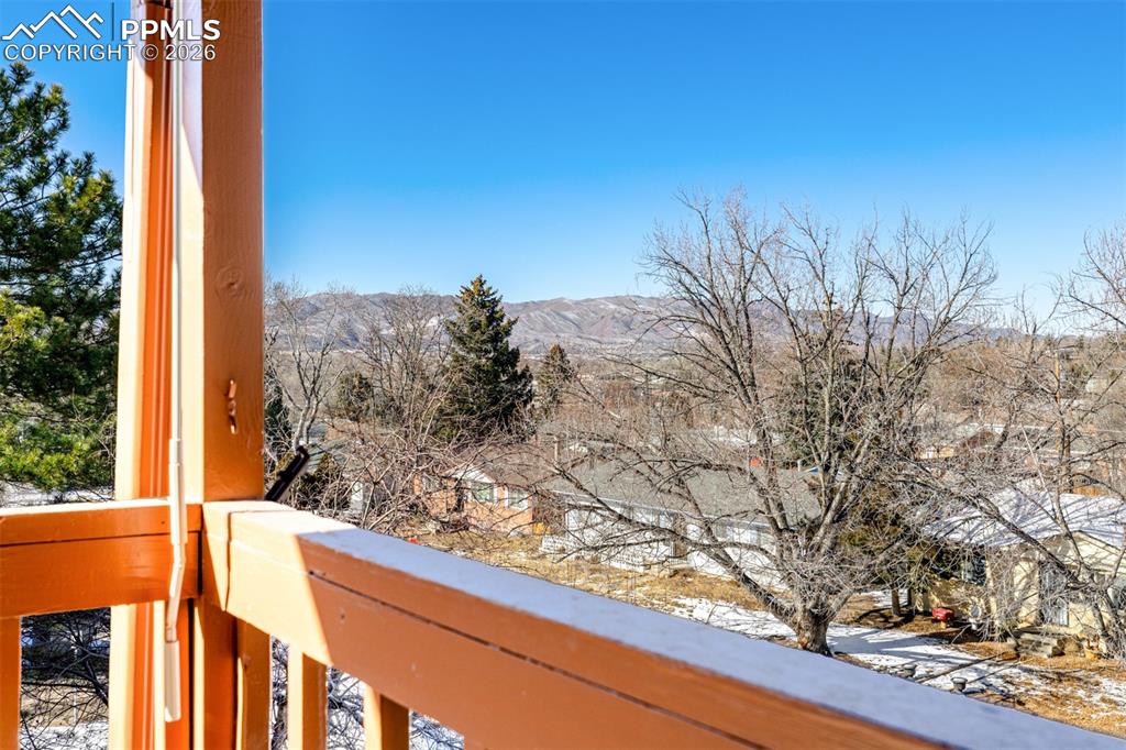Image 24 of 35: Spacious Balcony with Mountain Views