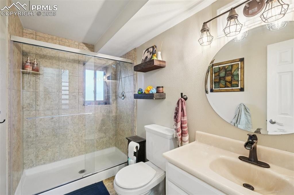 Image 24 of 38: 3/4 bathroom on the lower level