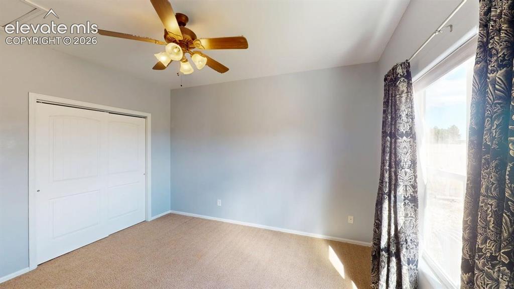 Image 26 of 50: Neutral wall paint and carpeting throughout