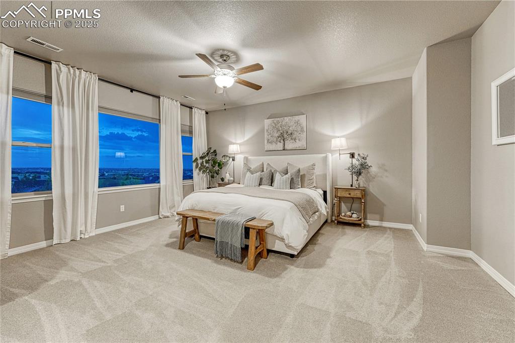 Image 16 of 48: Spacious and bright primary suite, with gorgeous views and 2 walk-in closet
