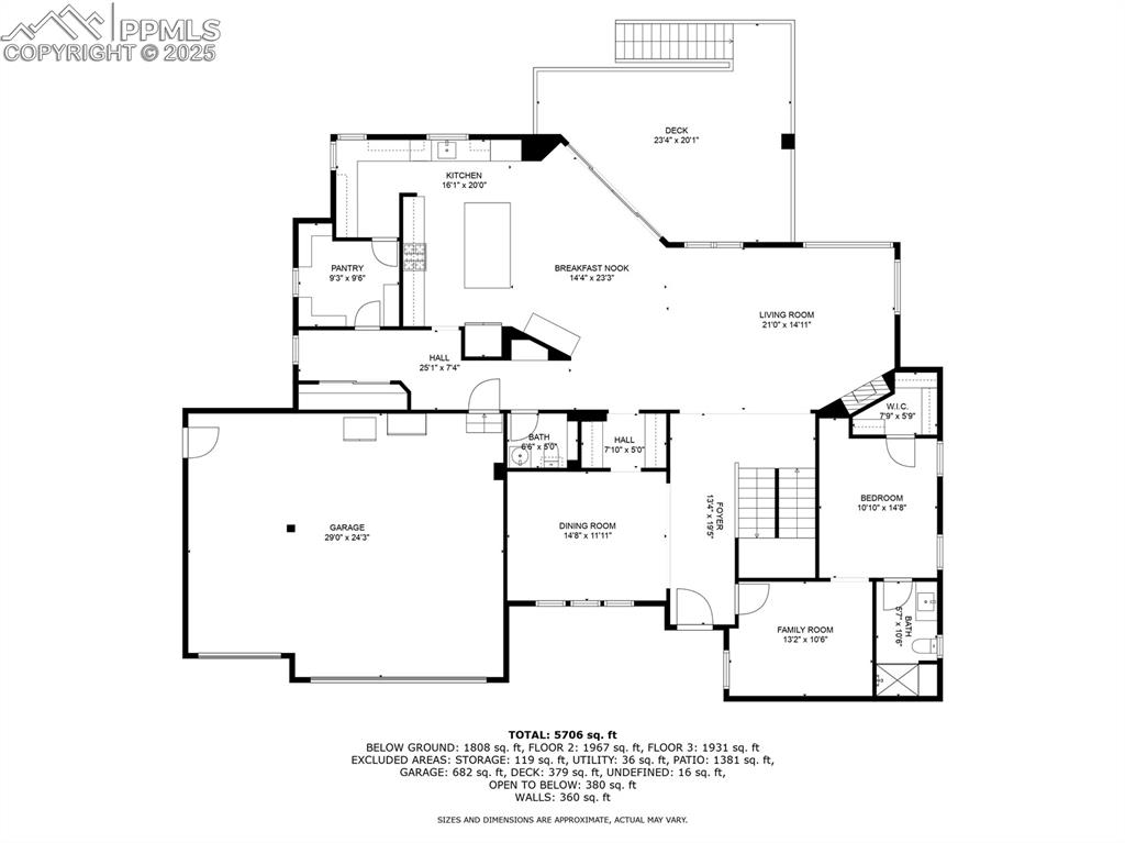 Image 46 of 48: Main level floor plan 