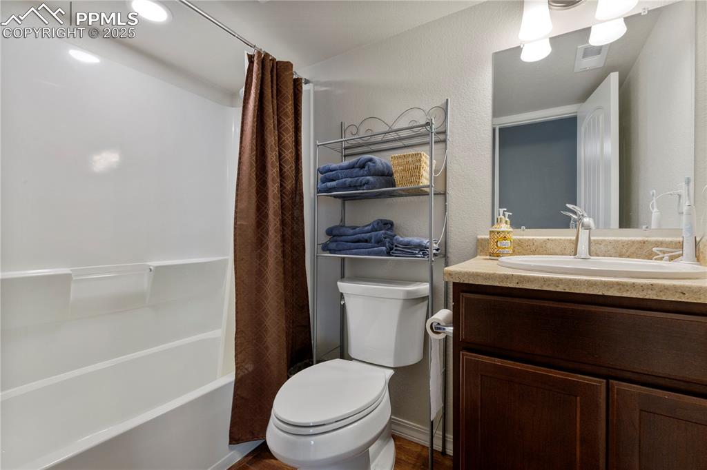Image 28 of 38: Full bathroom in the basement