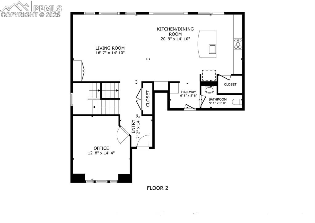 Image 36 of 38: Main level floor plan