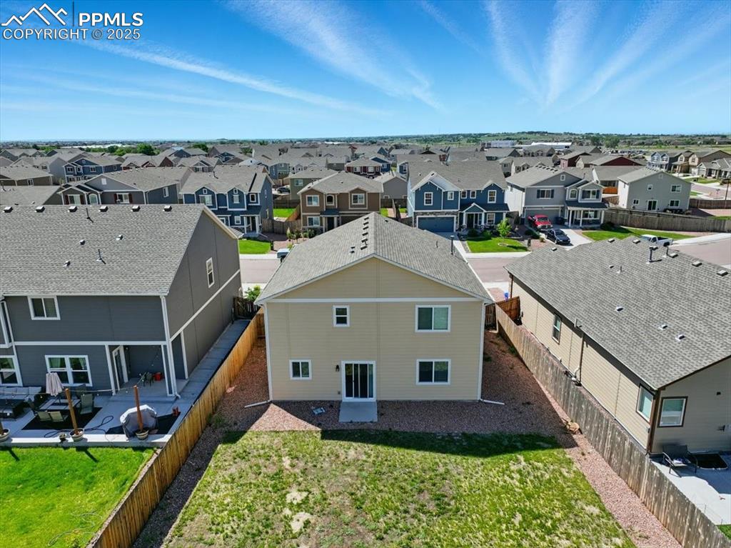 Image 37 of 45: Aerial perspective of suburban area
