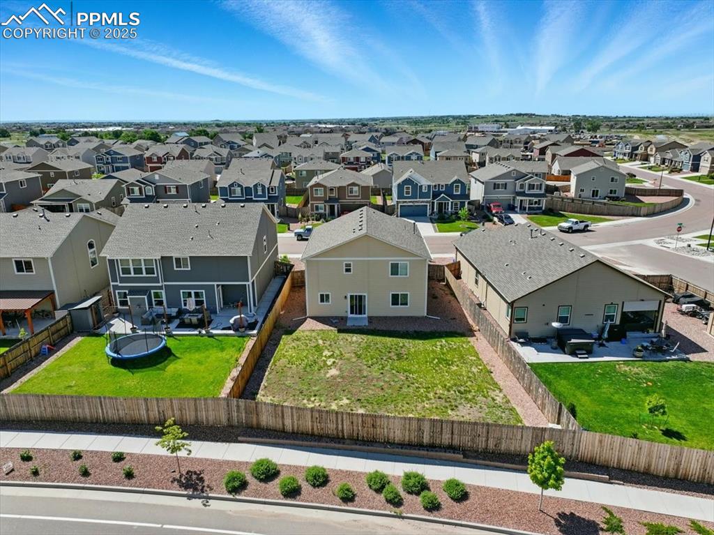 Image 40 of 45: Aerial perspective of suburban area