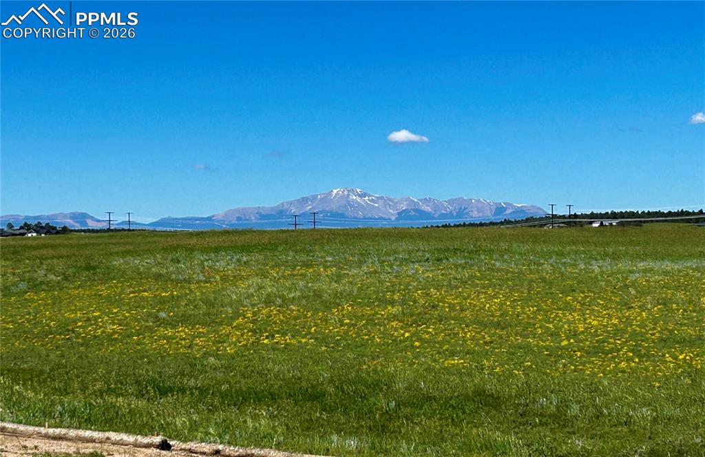 Image 33 of 35: Pikes Peak View from the back of the house.
