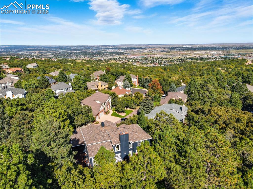 Image 42 of 45: Aerial view of residential area