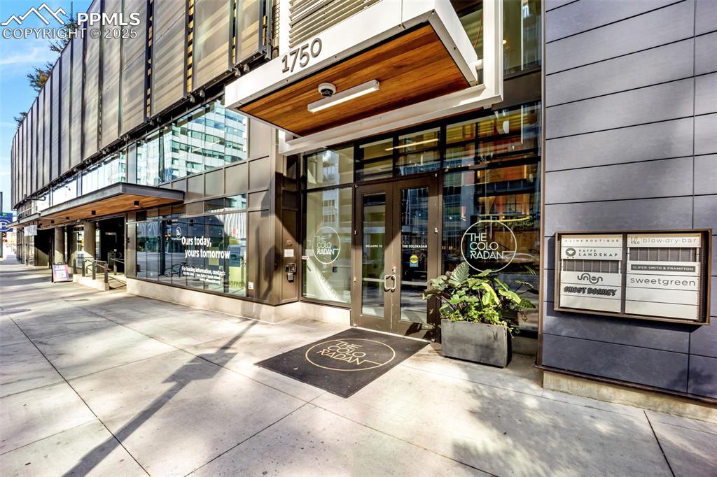 Image 23 of 50: Entrance to property featuring french doors