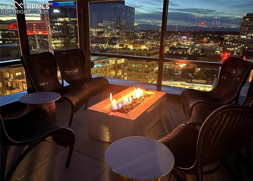 Image 50 of 50: Fire pit on rooftop