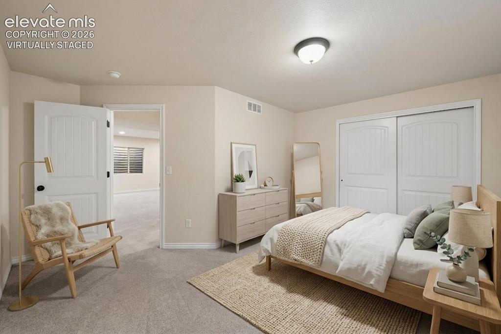 Image 28 of 39: Virtually Staged- Basement Bedroom 3
