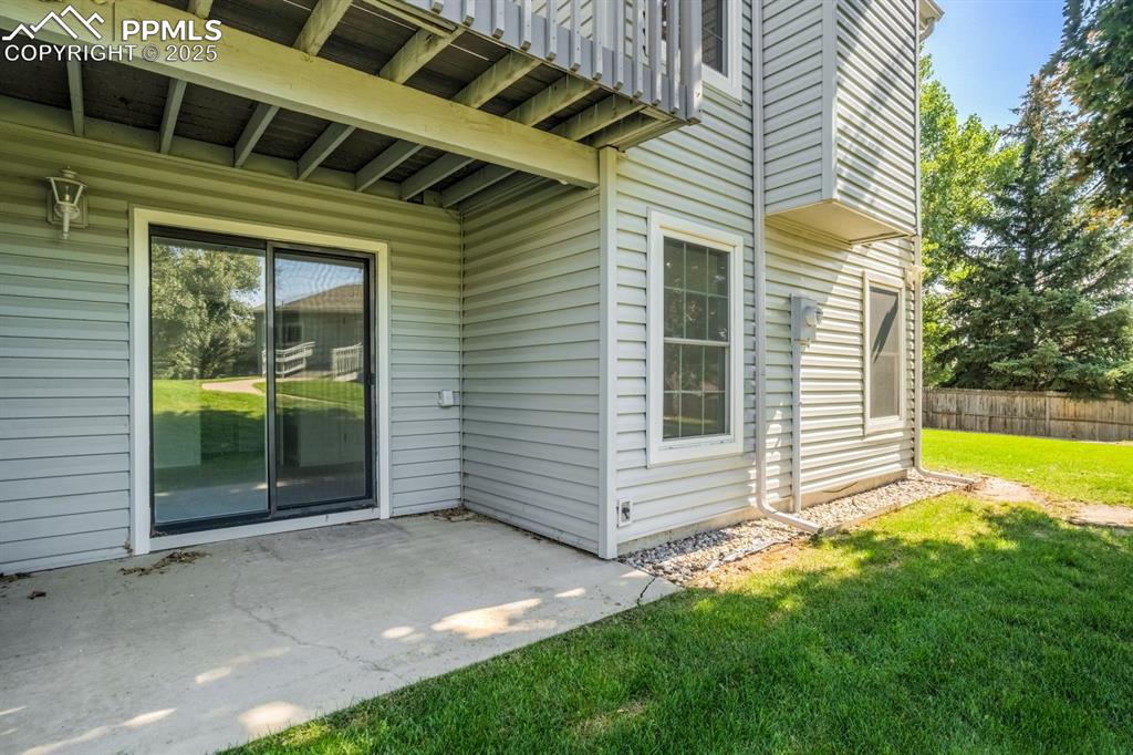 Image 38 of 41: Walkout patio waiting for your personal touch!