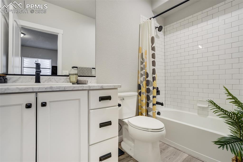 Image 37 of 49: Ensuite bathroom off lower level bedroom