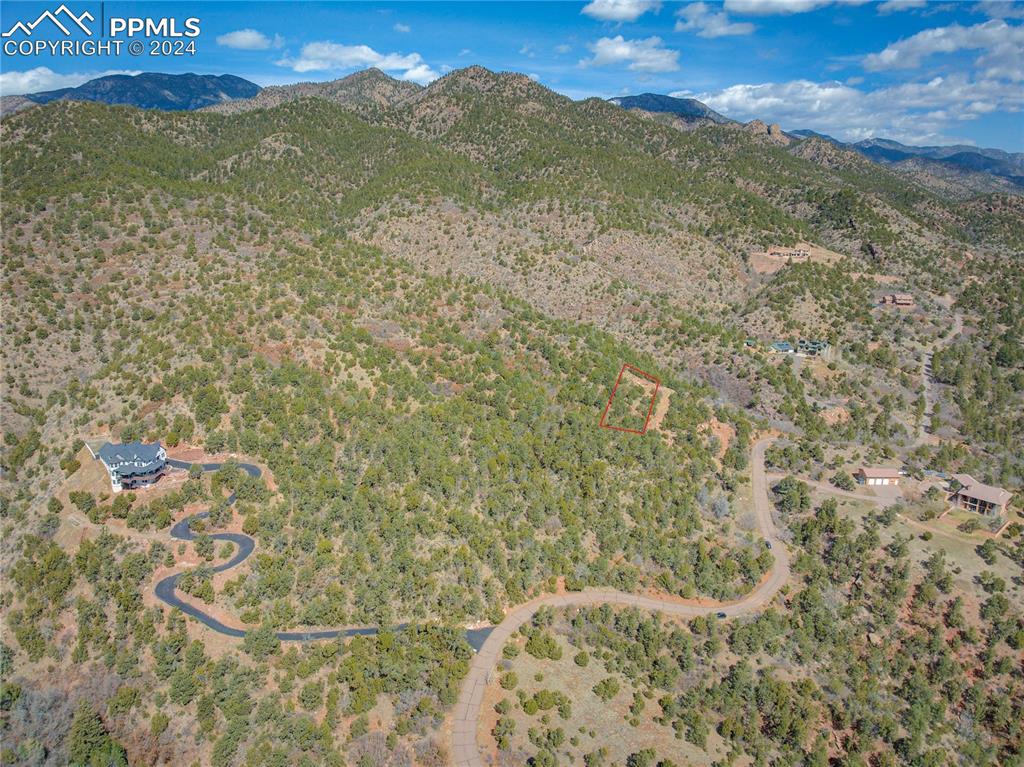 Image 11 of 21: Lines are approximation of potential build site Property Lines are approxim