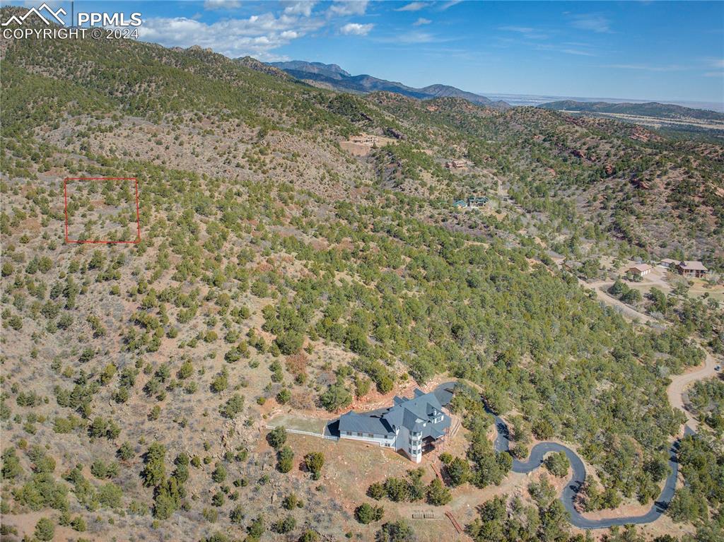 Image 7 of 21: Lines are approximation of potential build site Property Lines are approxim