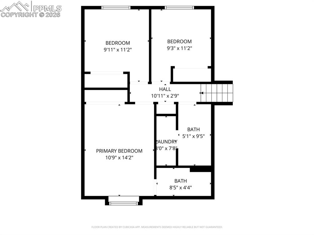 Image 35 of 35: Upper Lever Floor Plan