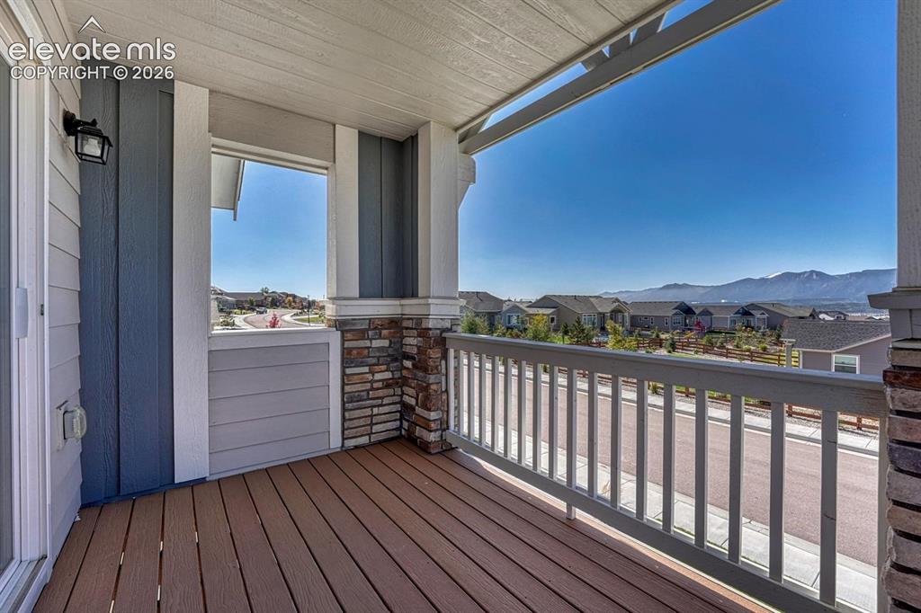 Image 27 of 49: Bedroom Deck - Mountian Views