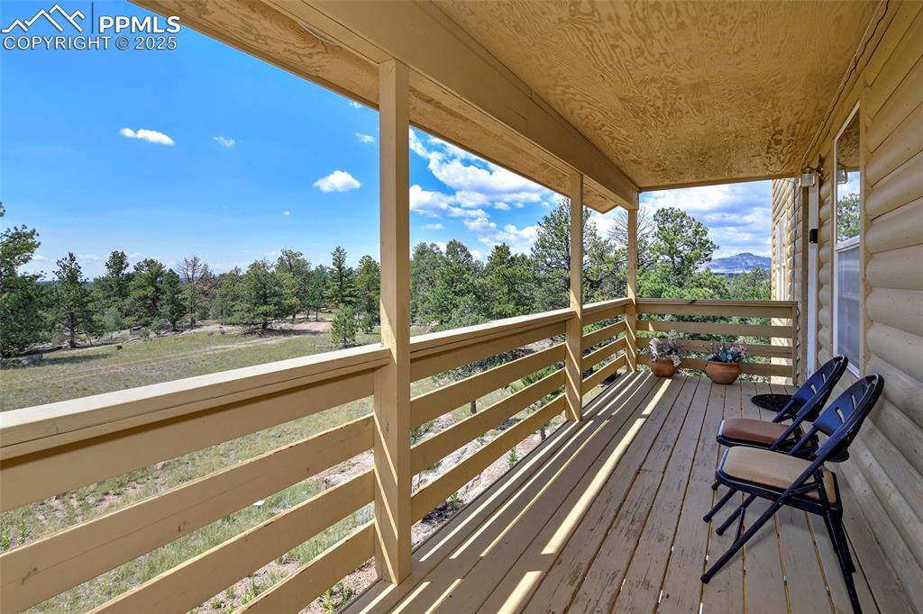 Image 9 of 48: Deck At Front Entry Door 