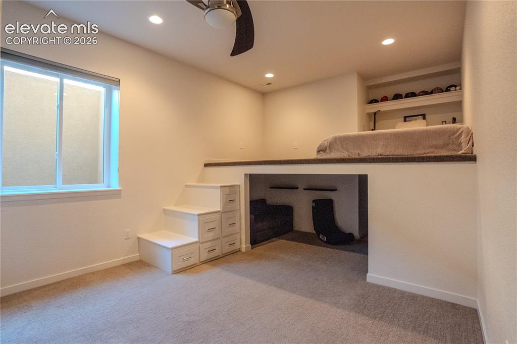Image 38 of 50: Bedroom 3 with a loft and a hideaway area too!