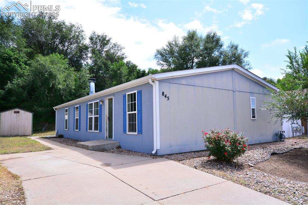 Caption: Front of Structure