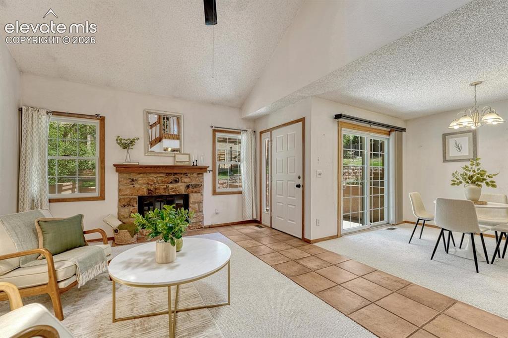 Image 20 of 48: Bright, open floor plan with vaulted ceilings and lots of natural sunlight