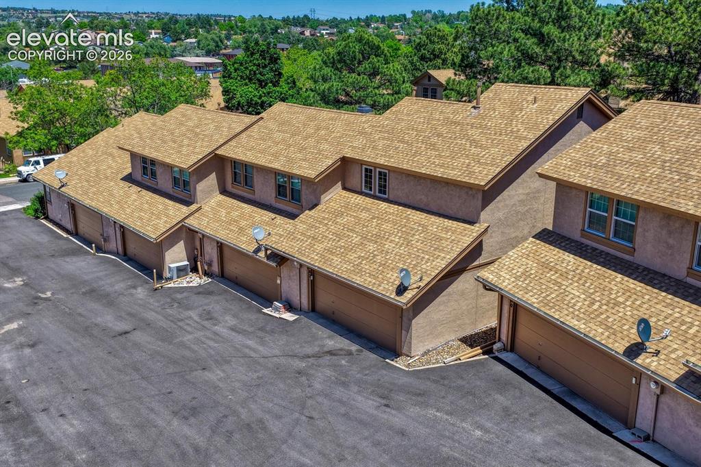 Image 43 of 48: Aerial rear view of complex.