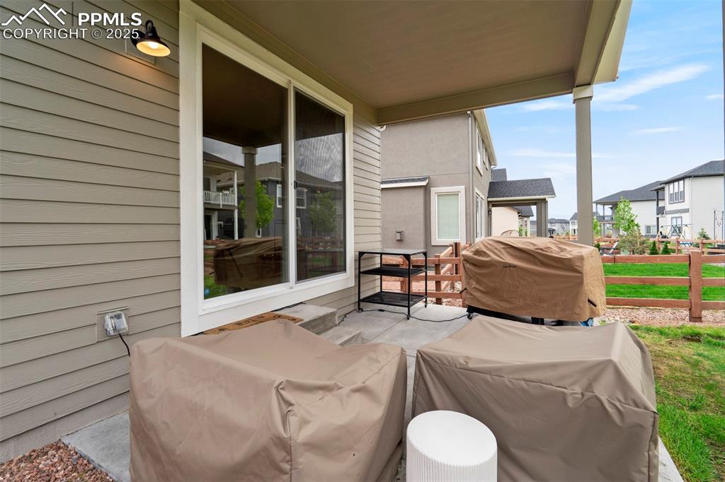 Image 41 of 47: View of patio / terrace with a residential view