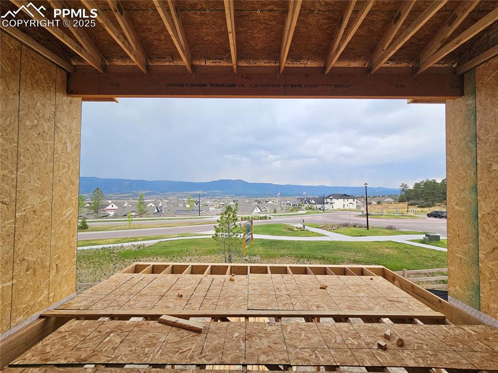Image 4 of 16: View of patio / terrace with a mountain view
