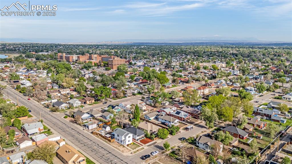 Image 35 of 36: Aerial view of residential area